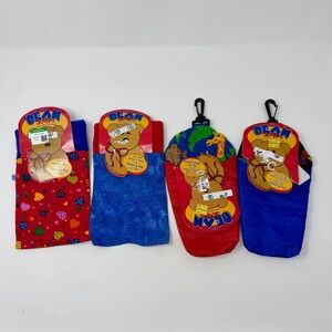 BEAN SCENE Beanie Baby Stuff Animal Sleeping Bags Bundle of 4